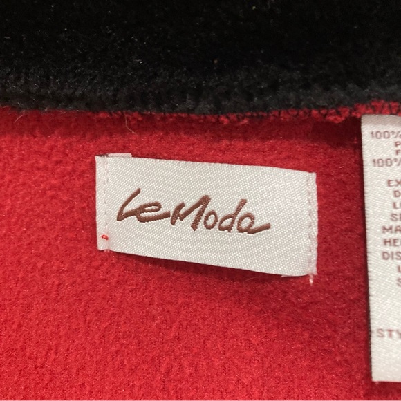 Vintage Le Moda red and black cloak/cape - Picture 5 of 9